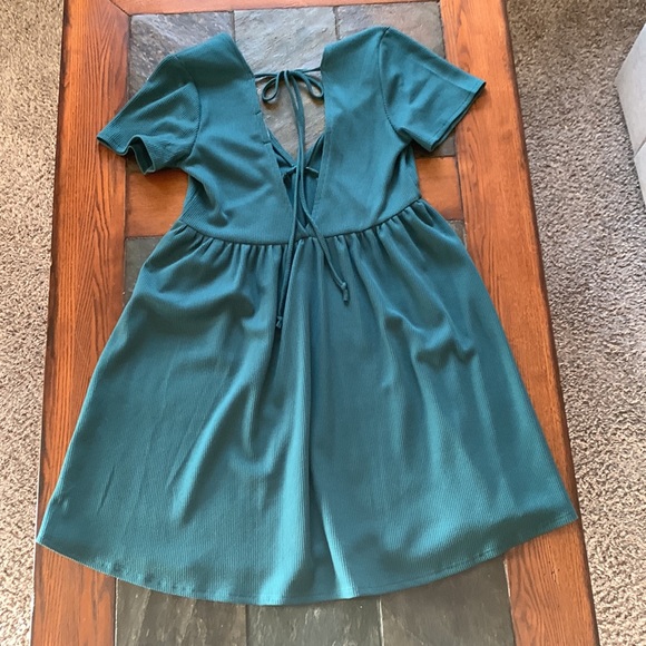 Adorable Teal Babydoll Dress - Small - Picture 3 of 5